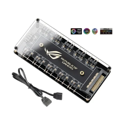 5V 3 pin ARGB RGBW Cable for ASUS AURA SYNC RGB 10 Hub Splitter SATA Extension Cable Adapter LED Strip Light PC RGB Fan Cooler