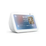 Amazon – Echo Show 5 | 3rd Gen , Smart Display & Alarm Clock | Use your voice to control smart home devices, play music or Quran, & more (Speaks Khaleeji) – White