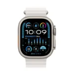 Apple Watch Ultra 2 GPS + Cellular 49mm Titanium Case with White Ocean Band - Image 2