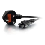 C5 1.2m UK Laptop Power Cord (BS 1363 to IEC 60320 C5) Black