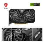 MSI GeForce RTX 4060 Ti VENTUS 2X BLACK 8G OC Graphics Card – RTX 4060 Ti GPU, 8GB GDDR6 (18Gbps/128-bit), PCIe 4.0-2 x TORX Fan 4.0 – HDMI 2.1a, DisplayPort 1.4a - Image 5