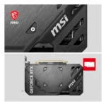 MSI GeForce RTX 4060 Ti VENTUS 2X BLACK 8G OC Graphics Card – RTX 4060 Ti GPU, 8GB GDDR6 (18Gbps/128-bit), PCIe 4.0-2 x TORX Fan 4.0 – HDMI 2.1a, DisplayPort 1.4a - Image 2