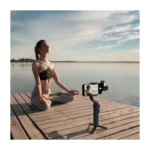 Porodo 3-Axis Ai Tracker & Light Gimbal Stabilizer – Black - Image 5