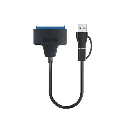 USB 3.0 to SATA Cable USB 3 .0 C Driver Cable High Speed 6Gbps Support 2.5 Inch HDD SSD Hard Drive 22 Pin Adapter – USB 3 .0 C- A- DC3.5