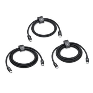 Nimble PowerKnit FLEX USB-C to USB-C Cables (1 m, 2 m, 3 m Set)