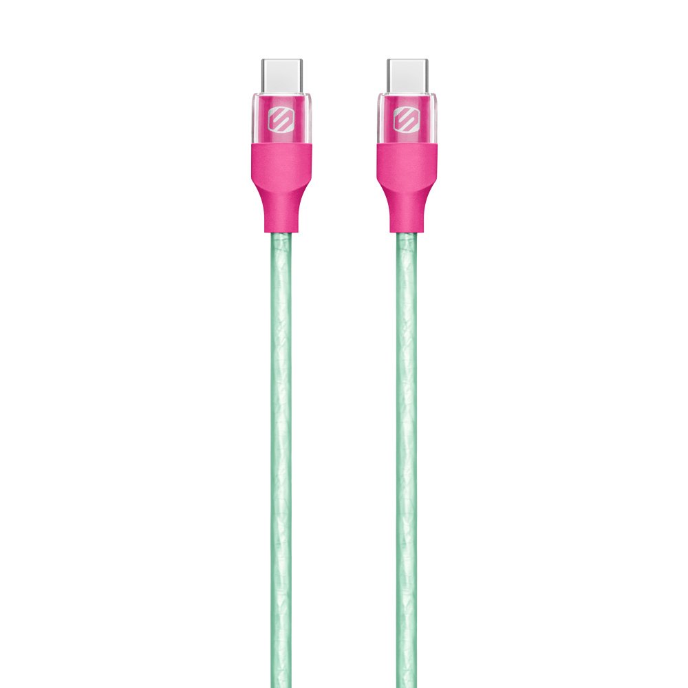 Scosche StrikeLine USB-C to USB-C Cable (1 m) - Pink - Image 2