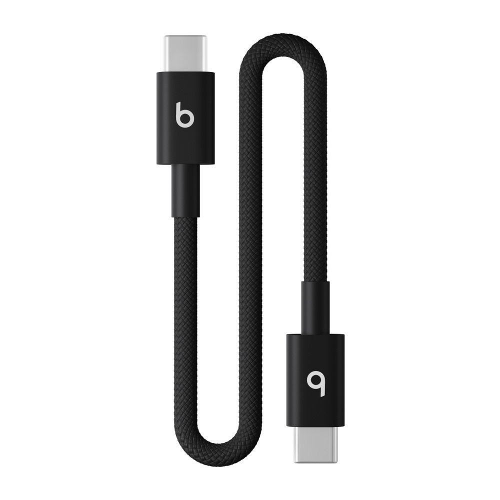 Beats USB-C to USB-C Woven Short Cable 20 cm - Bolt Black