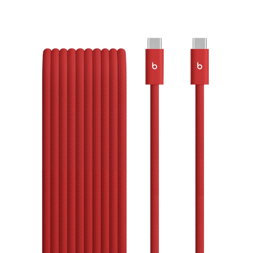Beats USB-C to USB-C Woven Cable 3 m (240W) - Rapid Red