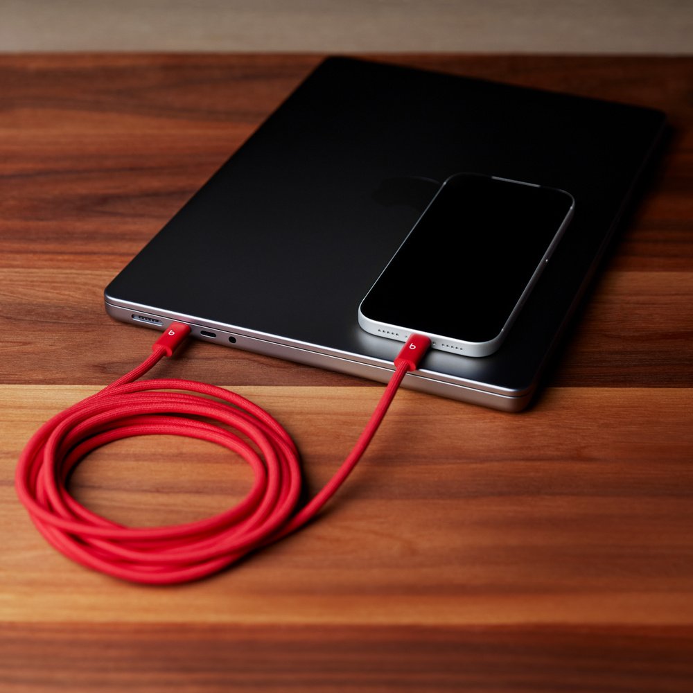 Beats USB-C to USB-C Woven Cable 3 m (240W) - Rapid Red - Image 2
