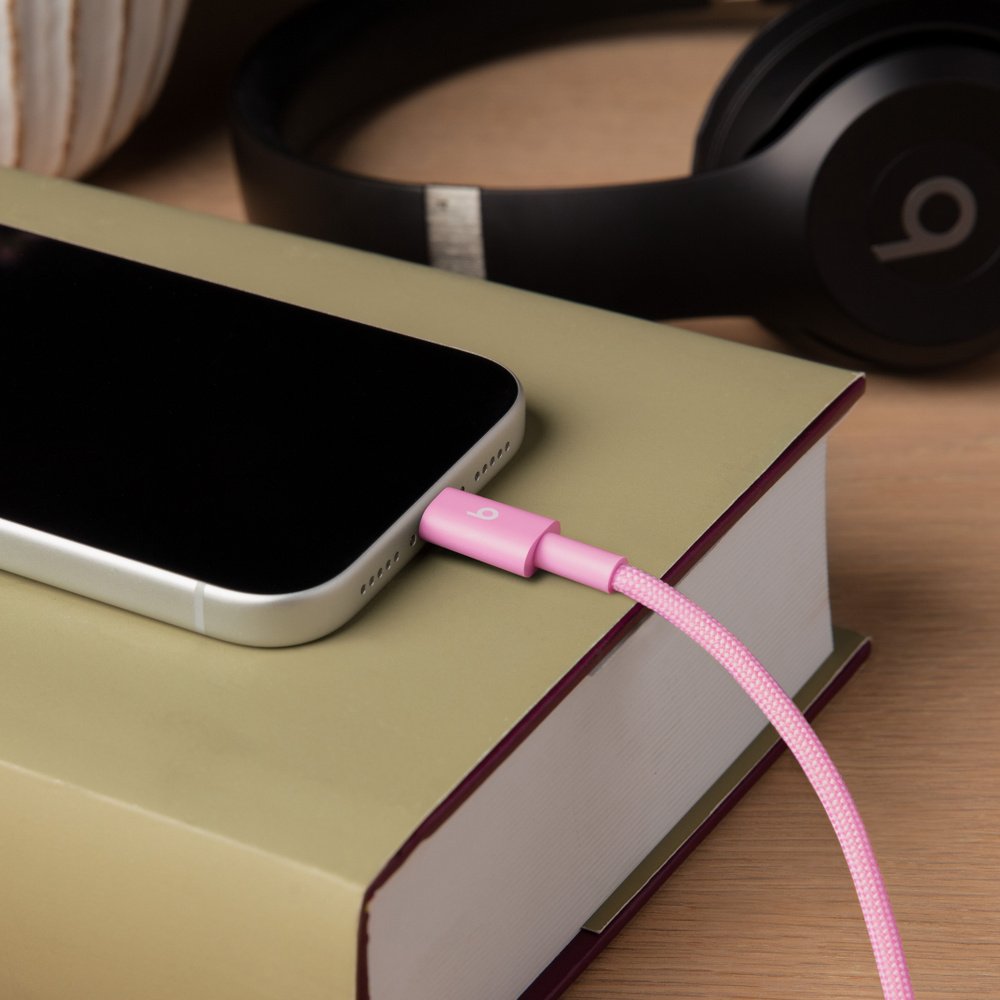 Beats USB-C to USB-C Woven Cable 1.5 m - Power Pink - Image 2