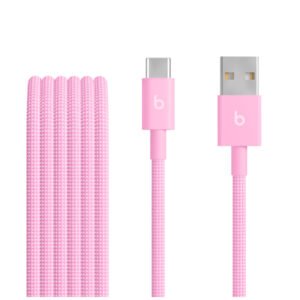 Beats USB-A to USB-C Woven Cable 1.5 m - Power Pink
