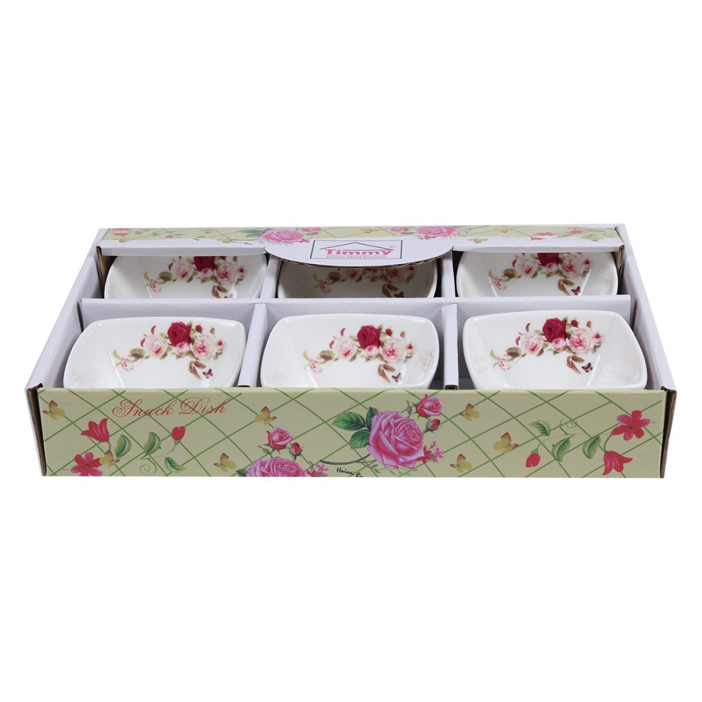 Timmy Flower Designed 6 Piece Bowl Set